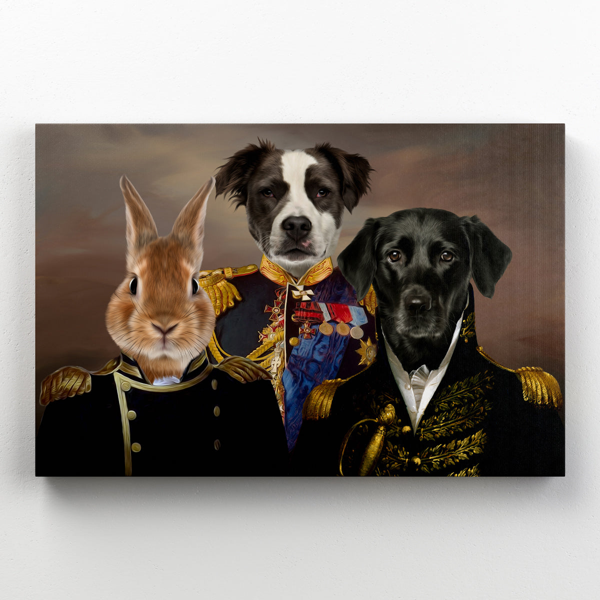 The Brigade: Custom Pet Canvas - Paw & Glory - Dog Portraits - Pet Portraits