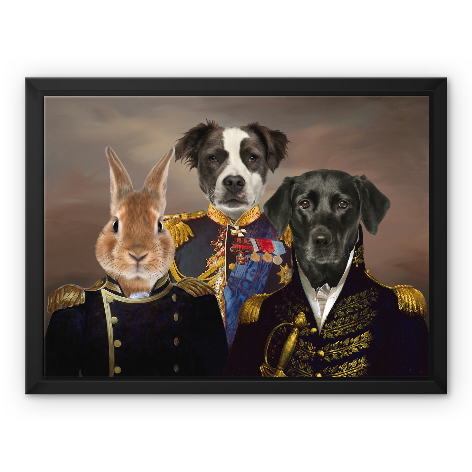 The Brigade: Custom Pet Canvas - Paw & Glory - Dog Portraits - Pet Portraits