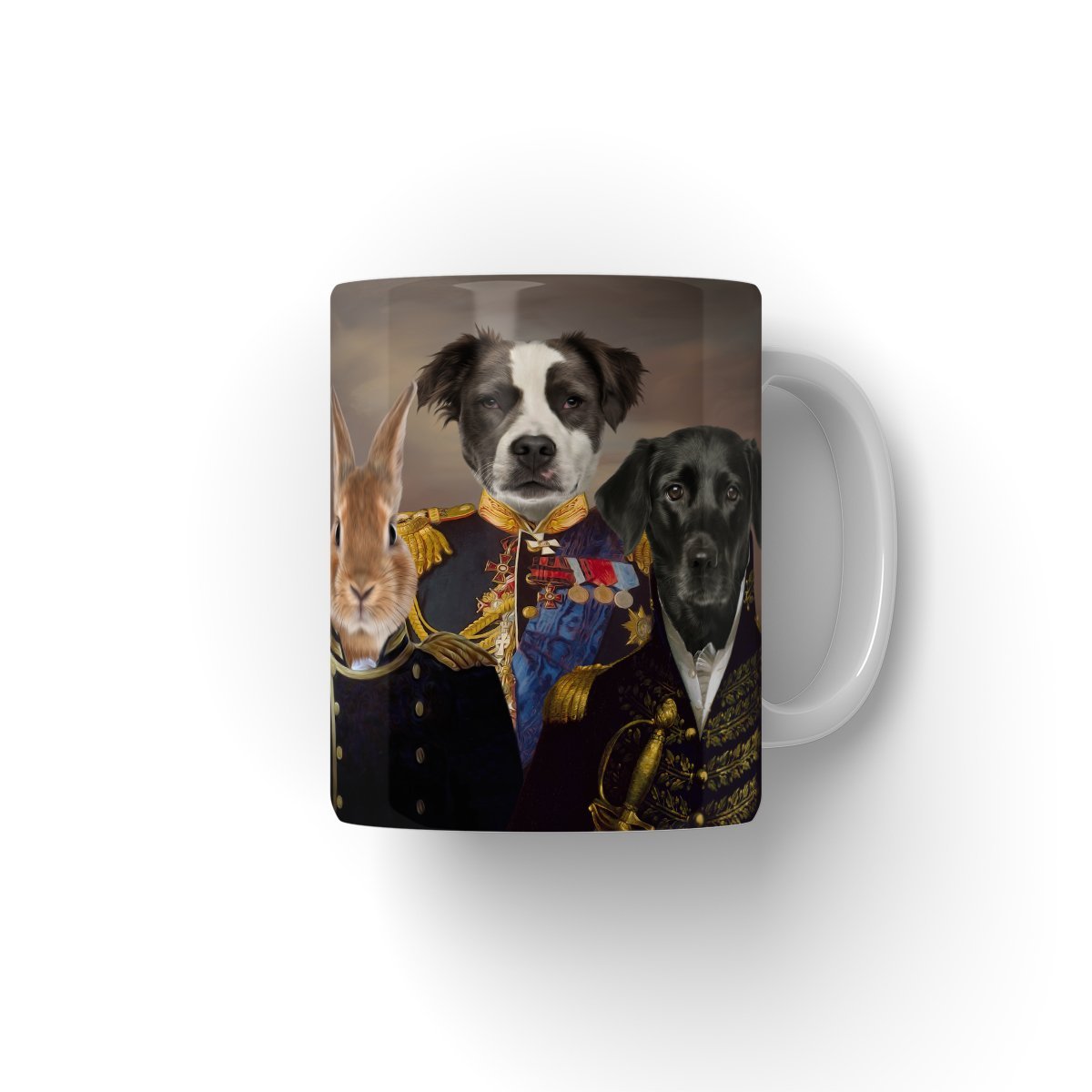 The Brigade: Custom Pet Coffee Mug - Paw & Glory - Dog Portraits - Pet Portraits