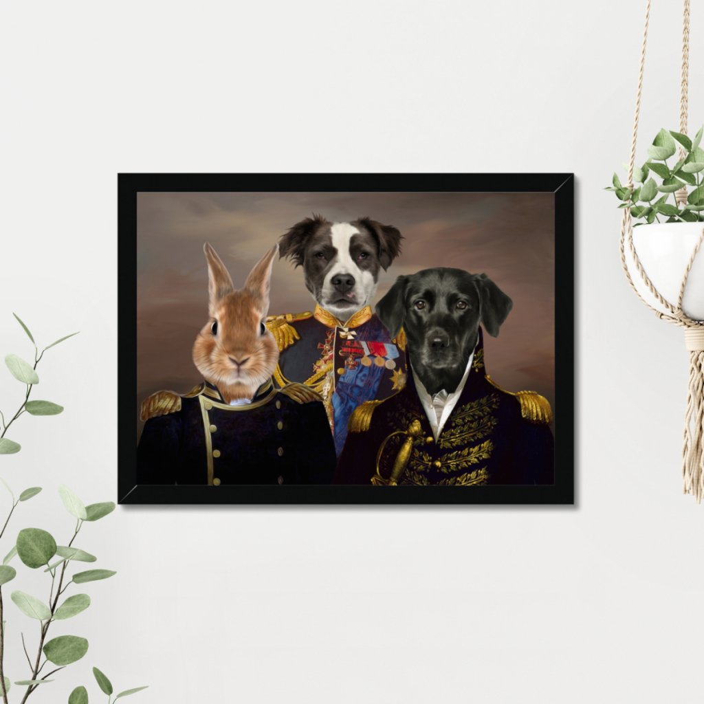 The Brigade: Custom Pet Portrait - Paw & Glory - Dog Portraits - Pet Portraits