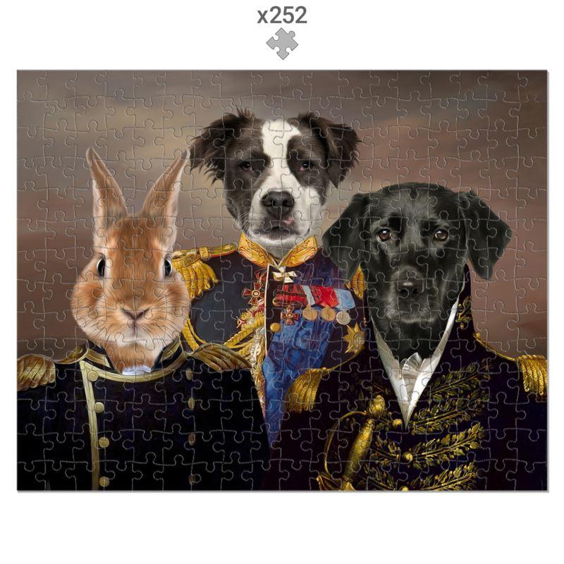 The Brigade: Custom Pet Puzzle - Paw & Glory - Dog Portraits - Pet Portraits