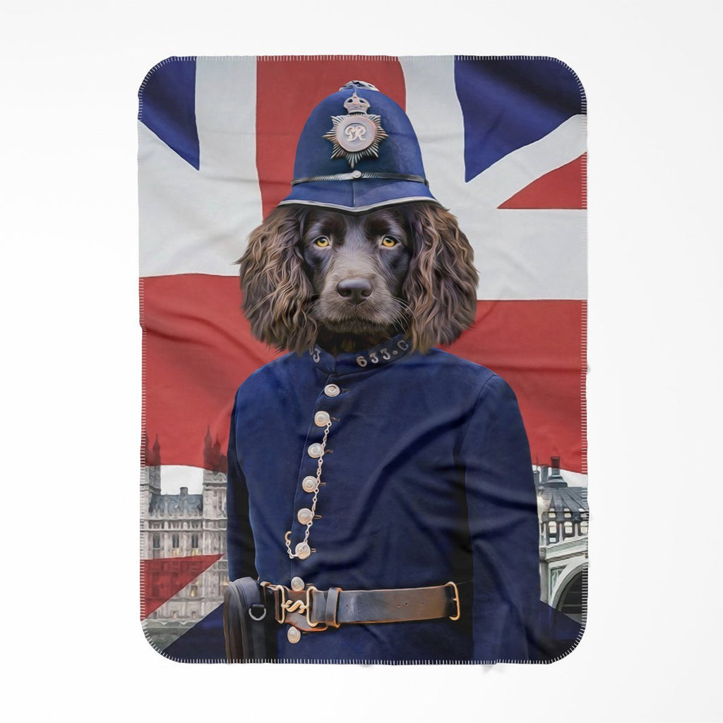 The Police Officer shops Pers,nalized Pet Blanket