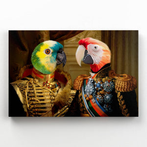 The Brothers In Arms: Animal Art Canvas - Paw & Glory - Dog Portraits - Pet Portraits