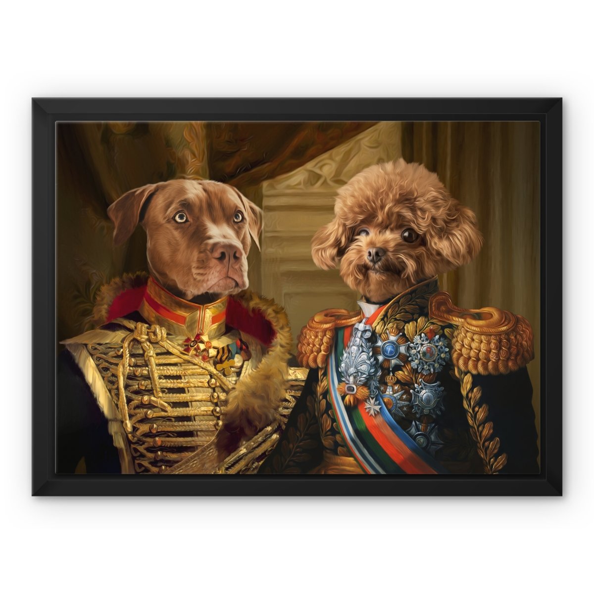 The Brothers In Arms: Custom Pet Canvas - Paw & Glory - Dog Portraits - Pet Portraits