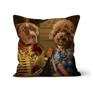 The Brothers In Arms: Custom Pet Pillow - Paw & Glory - Dog Portraits - Pet Portraits