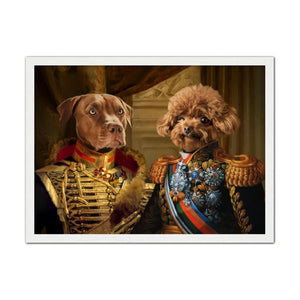 The Brothers In Arms: Custom Pet Portrait - Paw & Glory - Dog Portraits - Pet Portraits