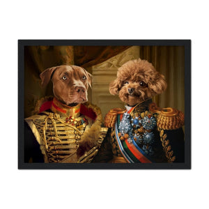 The Brothers In Arms: Custom Pet Portrait - Paw & Glory - Dog Portraits - Pet Portraits