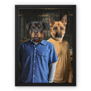 The Brothers (Prison Break Inspired): Custom Pet Canvas - Paw & Glory - Dog Portraits - Pet Portraits