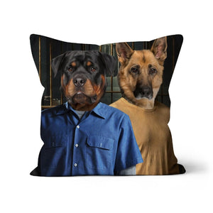 The Brothers (Prison Break Inspired): Custom Pet Pillow - Paw & Glory - Dog Portraits - Pet Portraits