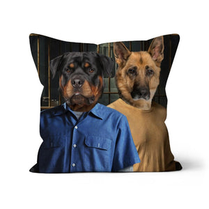 The Brothers (Prison Break Inspired): Custom Pet Pillow - Paw & Glory - Dog Portraits - Pet Portraits