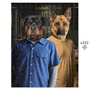 The Brothers (Prison Break Inspired): Custom Pet Puzzle - Paw & Glory - Dog Portraits - Pet Portraits