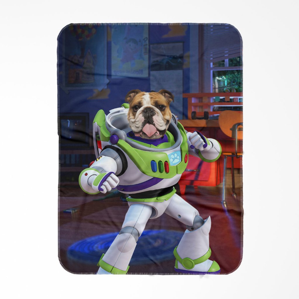 The Buzz (Toy Story Inspired): Custom Pet Blanket - Paw & Glory - Dog Portraits - Pet Portraits