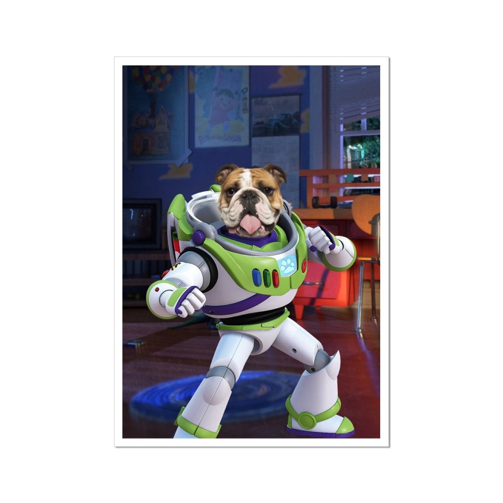 The Buzz (Toy Story Inspired): Custom Pet Portrait - Paw & Glory - Dog Portraits - Pet Portraits