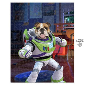 The Buzz (Toy Story Inspired): Custom Pet Puzzle - Paw & Glory - Dog Portraits - Pet Portraits