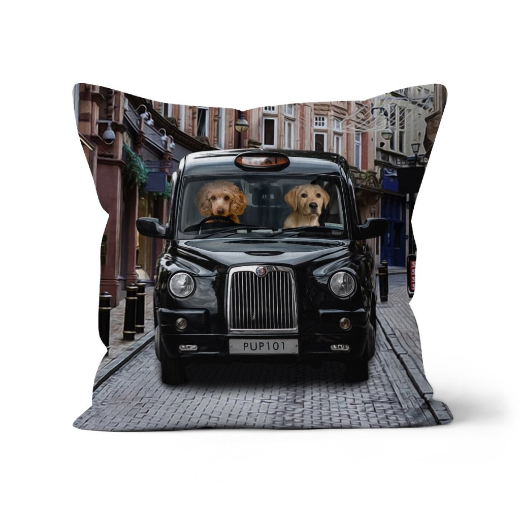 The Cabbie: Custom Pet Pillow - Paw & Glory - Dog Portraits - Pet Portraits