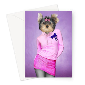 The Cady (Mean Girls Inspired): Custom Pet Greeting Card - Paw & Glory - Dog Portraits - Pet Portraits