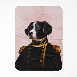 The Captain: Custom Pet Blanket - Paw & Glory - Dog Portraits - Pet Portraits