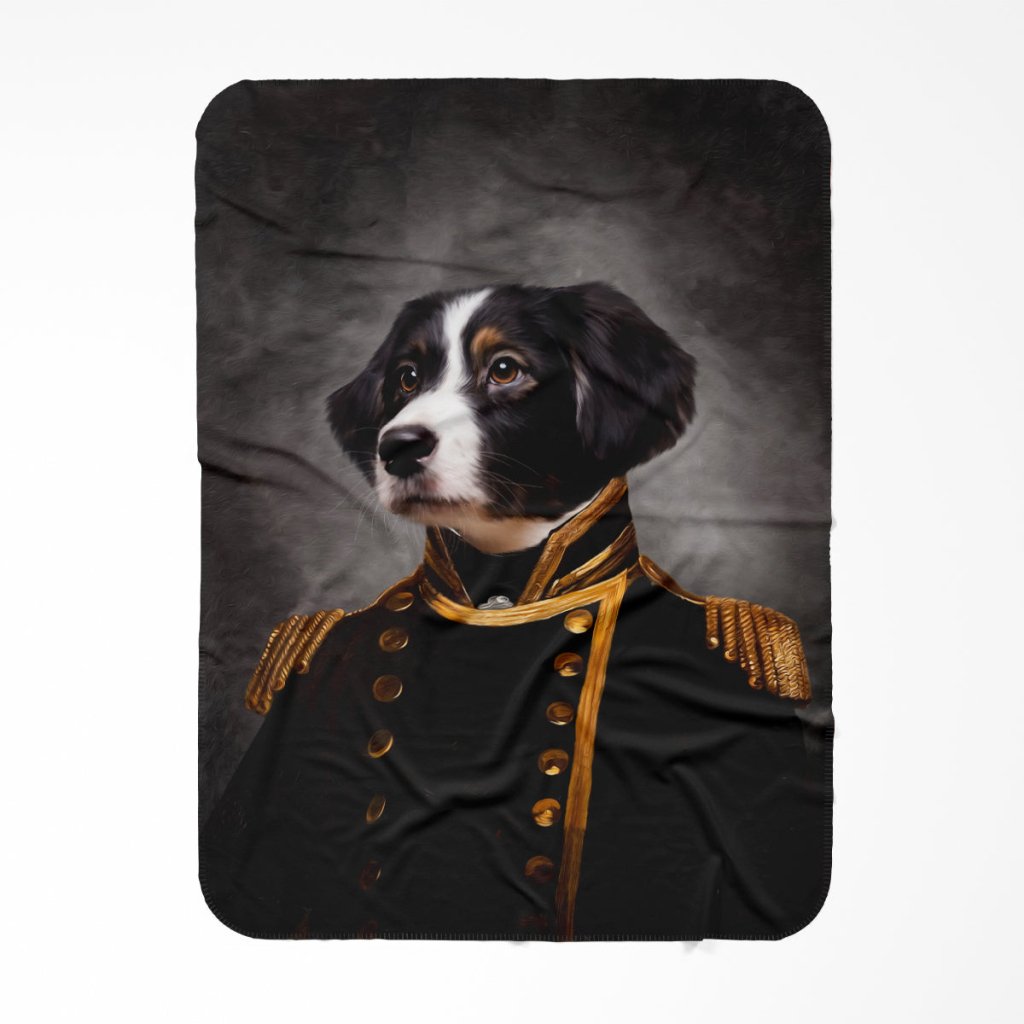 The Captain: Custom Pet Blanket - Paw & Glory - Dog Portraits - Pet Portraits