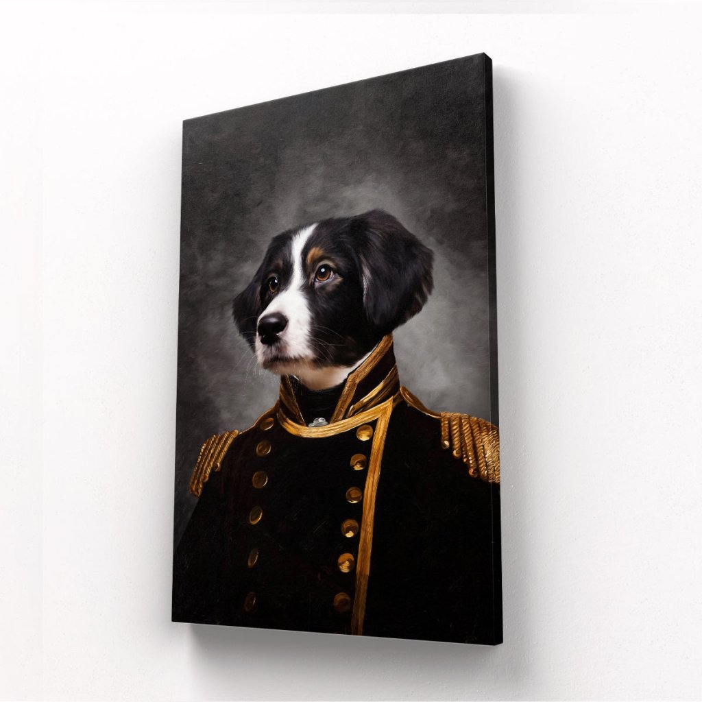 The Captain: Custom Pet Canvas - Paw & Glory - Dog Portraits - Pet Portraits