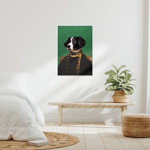 The Captain: Custom Pet Portrait - Paw & Glory - Dog Portraits - Pet Portraits