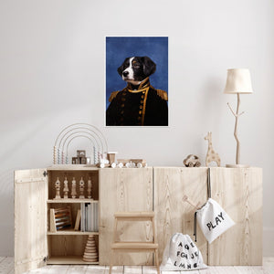 The Captain: Custom Pet Poster - Paw & Glory - Dog Portraits - Pet Portraits