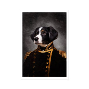 The Captain: Custom Pet Poster - Paw & Glory - Dog Portraits - Pet Portraits