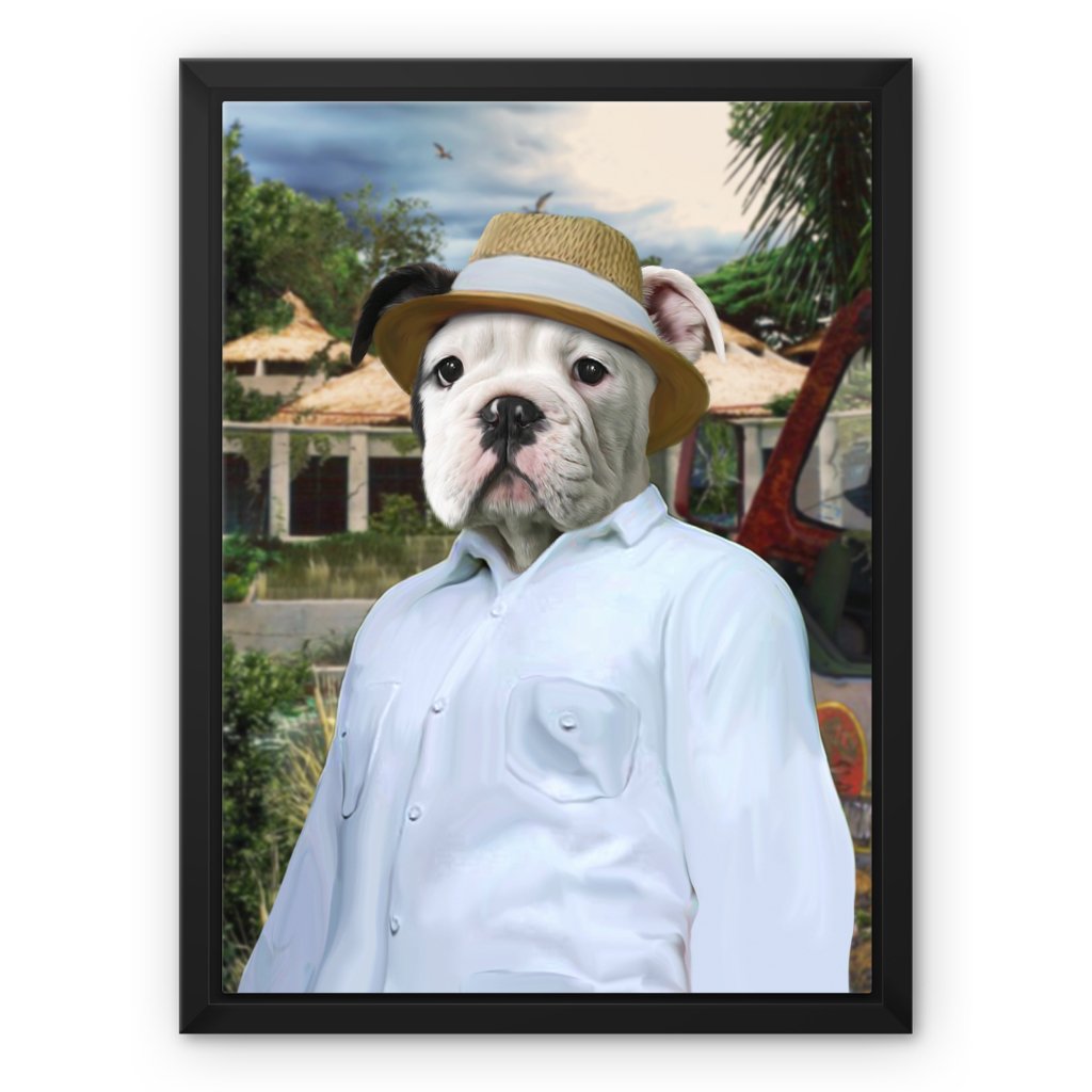 The CEO (Jurassic Park Inspired): Custom Pet Canvas - Paw & Glory - Dog Portraits - Pet Portraits