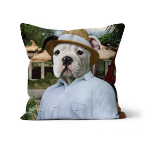 The CEO (Jurassic Park Inspired): Custom Pet Pillow - Paw & Glory - Dog Portraits - Pet Portraits