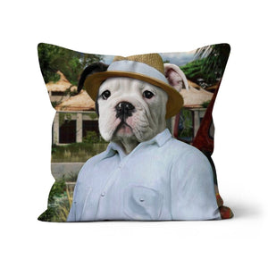 The CEO (Jurassic Park Inspired): Custom Pet Pillow - Paw & Glory - Dog Portraits - Pet Portraits