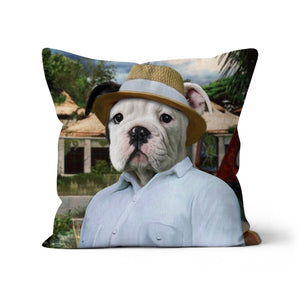 The CEO (Jurassic Park Inspired): Custom Pet Pillow - Paw & Glory - Dog Portraits - Pet Portraits