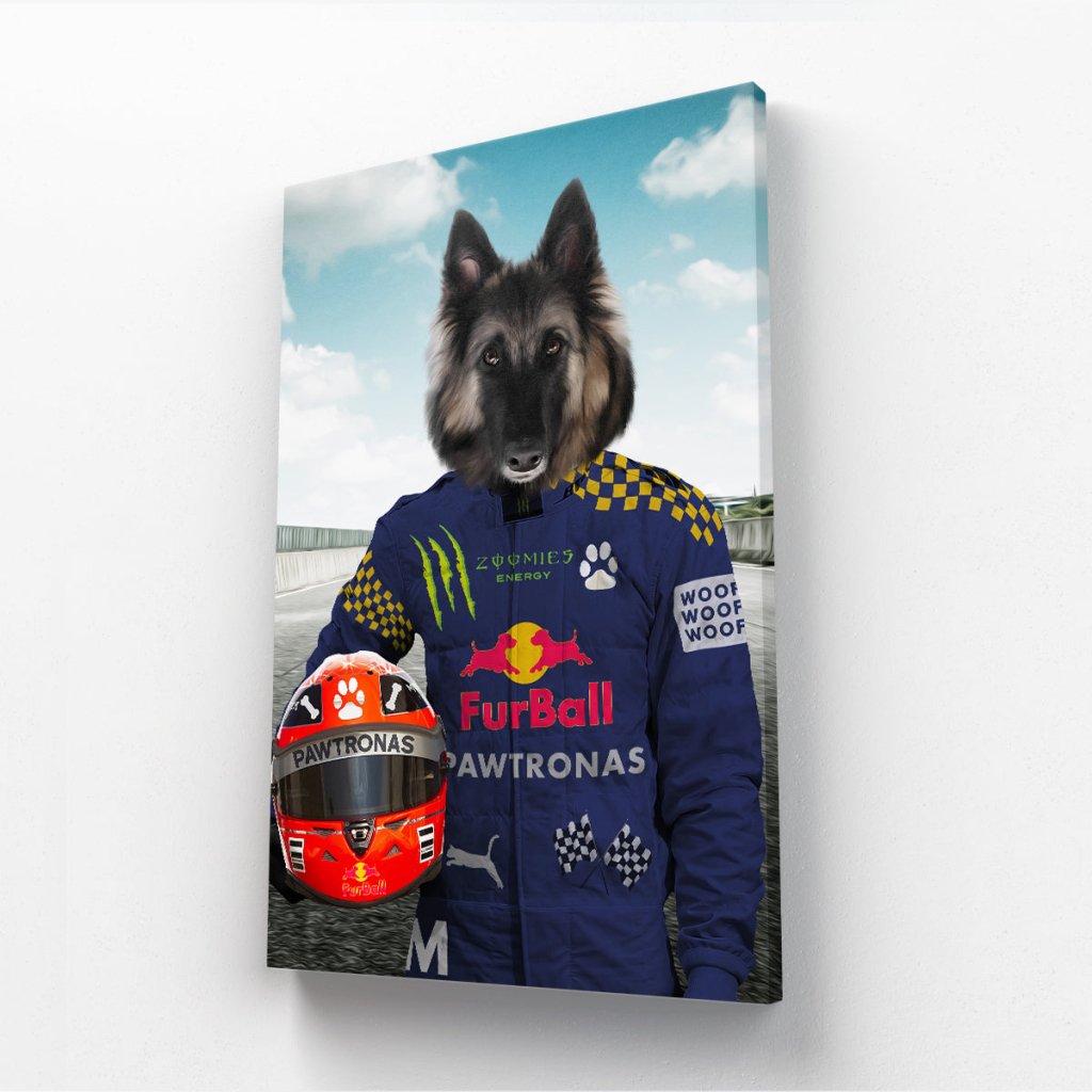 The Champion Driver: Custom Pet Canvas - Paw & Glory - Dog Portraits - Pet Portraits