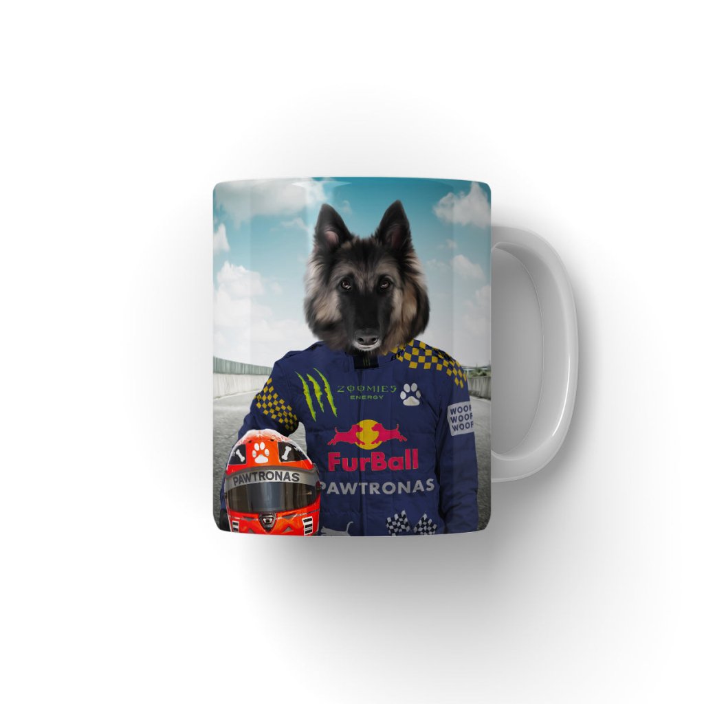 The Champion Driver: Custom Pet Coffee Mug - Paw & Glory - Dog Portraits - Pet Portraits