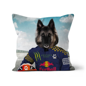 The Champion Driver: Custom Pet Pillow - Paw & Glory - Dog Portraits - Pet Portraits