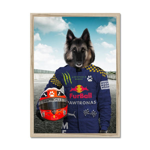 The Champion Driver: Custom Pet Portrait - Paw & Glory - Dog Portraits - Pet Portraits