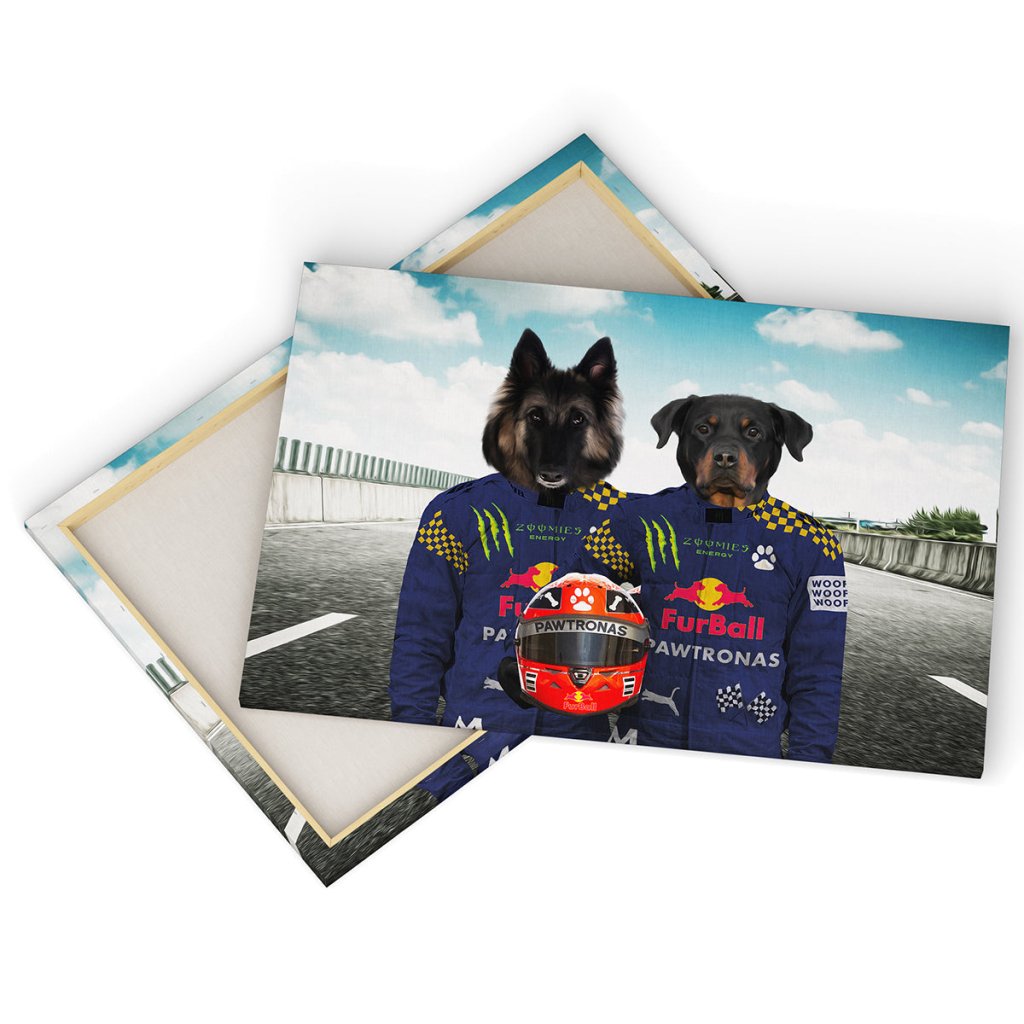 The Champion Drivers: Custom Pet Canvas - Paw & Glory - Dog Portraits - Pet Portraits