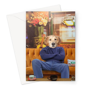 The Chandler (Friends Inspired): Custom Pet Greeting Card - Paw & Glory - Dog Portraits - Pet Portraits