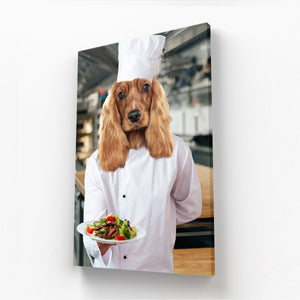 The Chef: Custom Pet Canvas - Paw & Glory - Dog Portraits - Pet Portraits