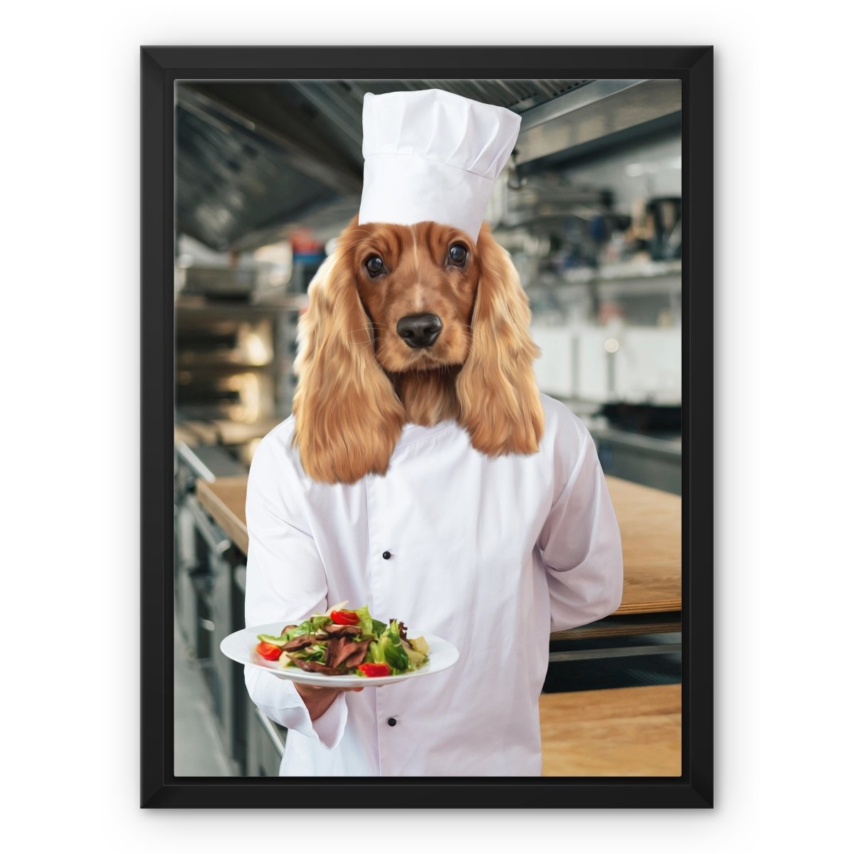 The Chef: Custom Pet Canvas - Paw & Glory - Dog Portraits - Pet Portraits