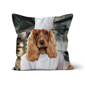 The Chef: Custom Pet Pillow - Paw & Glory - Dog Portraits - Pet Portraits