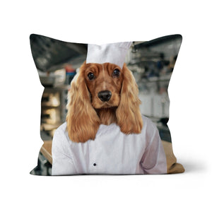 The Chef: Custom Pet Pillow - Paw & Glory - Dog Portraits - Pet Portraits