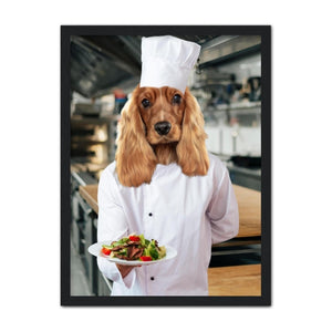 The Chef: Custom Pet Portrait - Paw & Glory - Dog Portraits - Pet Portraits