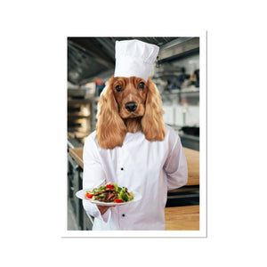 The Chef: Custom Pet Portrait - Paw & Glory - Dog Portraits - Pet Portraits