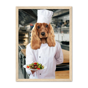 The Chef: Custom Pet Portrait - Paw & Glory - Dog Portraits - Pet Portraits