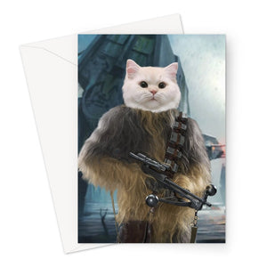 The Chewbacca (Star Wars Inspired): Custom Pet Greeting Card - Paw & Glory - Dog Portraits - Pet Portraits