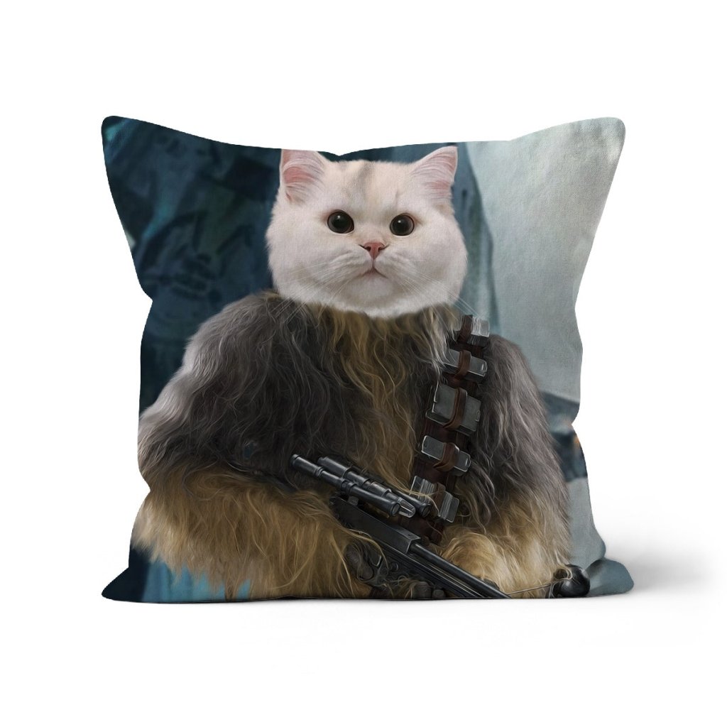 Pet Portraits The Chewbacca Star Wars Inspired Custom Pet Pillow