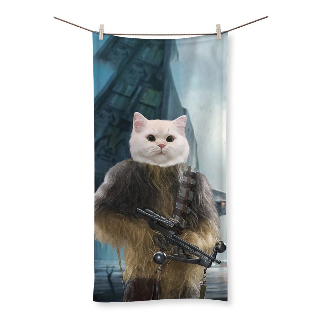 Pet Portraits The Chewbacca Star Wars Inspired Custom Pet Towel