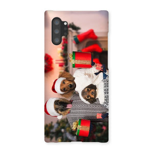 The Christmas Family: Custom 3 Pet Phone Case - Paw & Glory - Dog Portraits - Pet Portraits