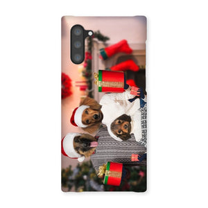 The Christmas Family: Custom 3 Pet Phone Case - Paw & Glory - Dog Portraits - Pet Portraits