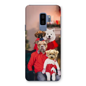 The Christmas Family: Custom 4 Pet Phone Case - Paw & Glory - Dog Portraits - Pet Portraits