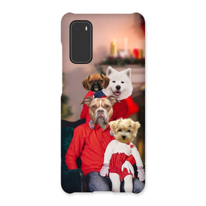 The Christmas Family: Custom 4 Pet Phone Case - Paw & Glory - Dog Portraits - Pet Portraits